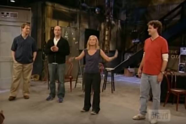 The Upright Citizens Brigade performing on their ASSCAT show on Bravo.